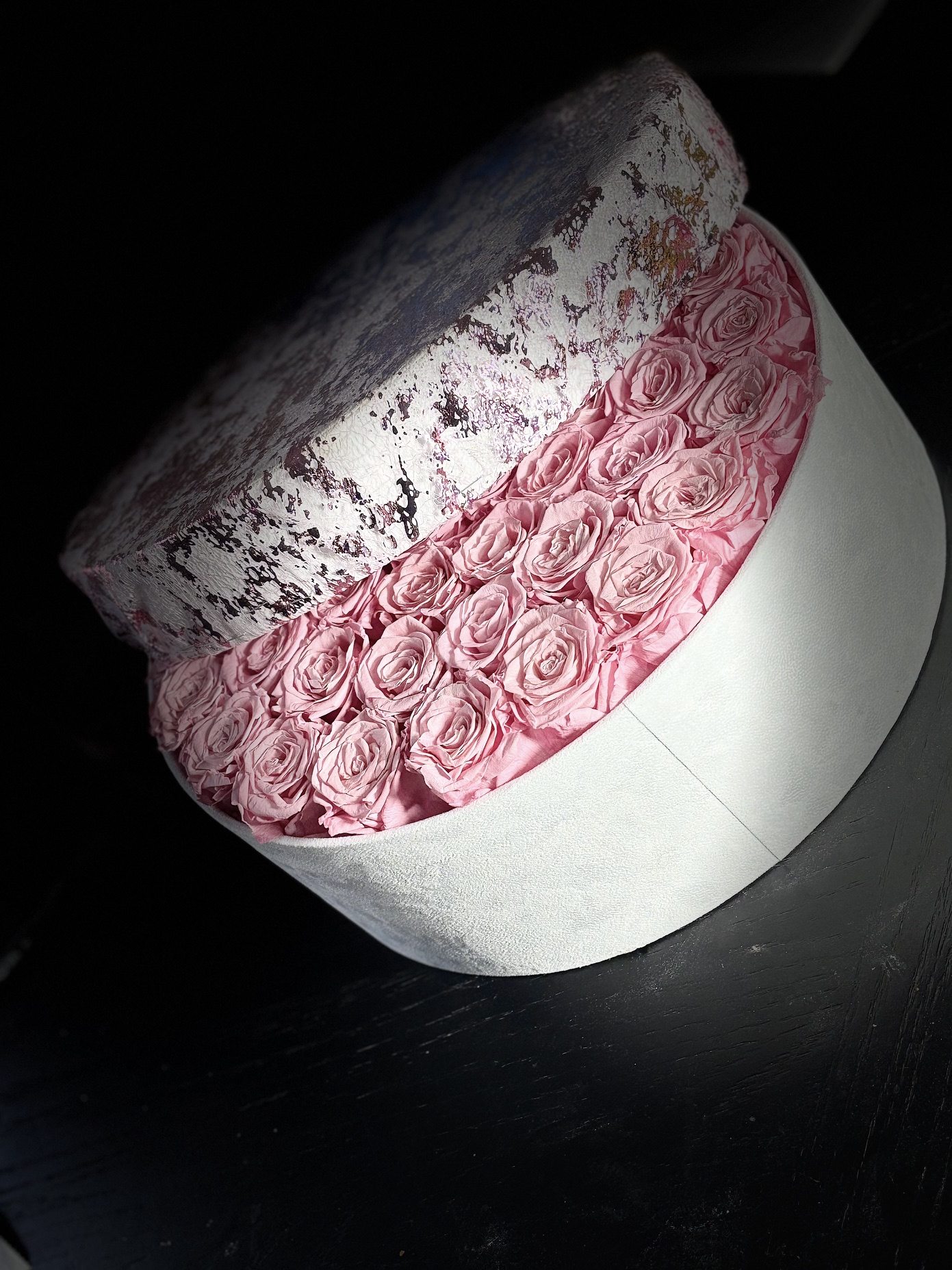 Pink preserved roses, year-long